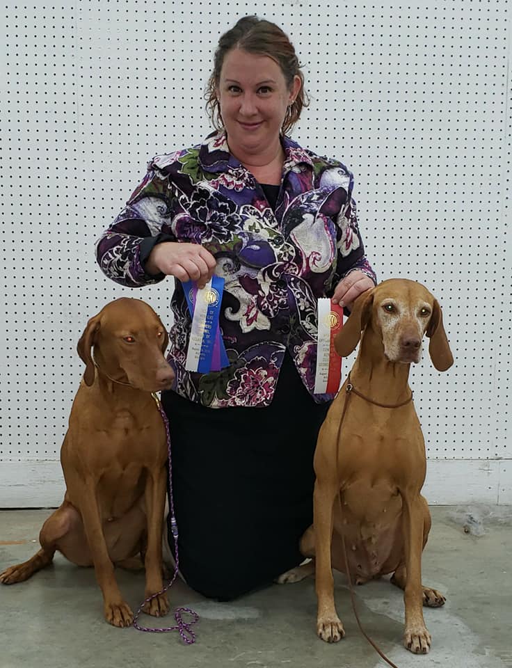 Rendi and Taisce in the ribbons in Atlanta, August 2019.